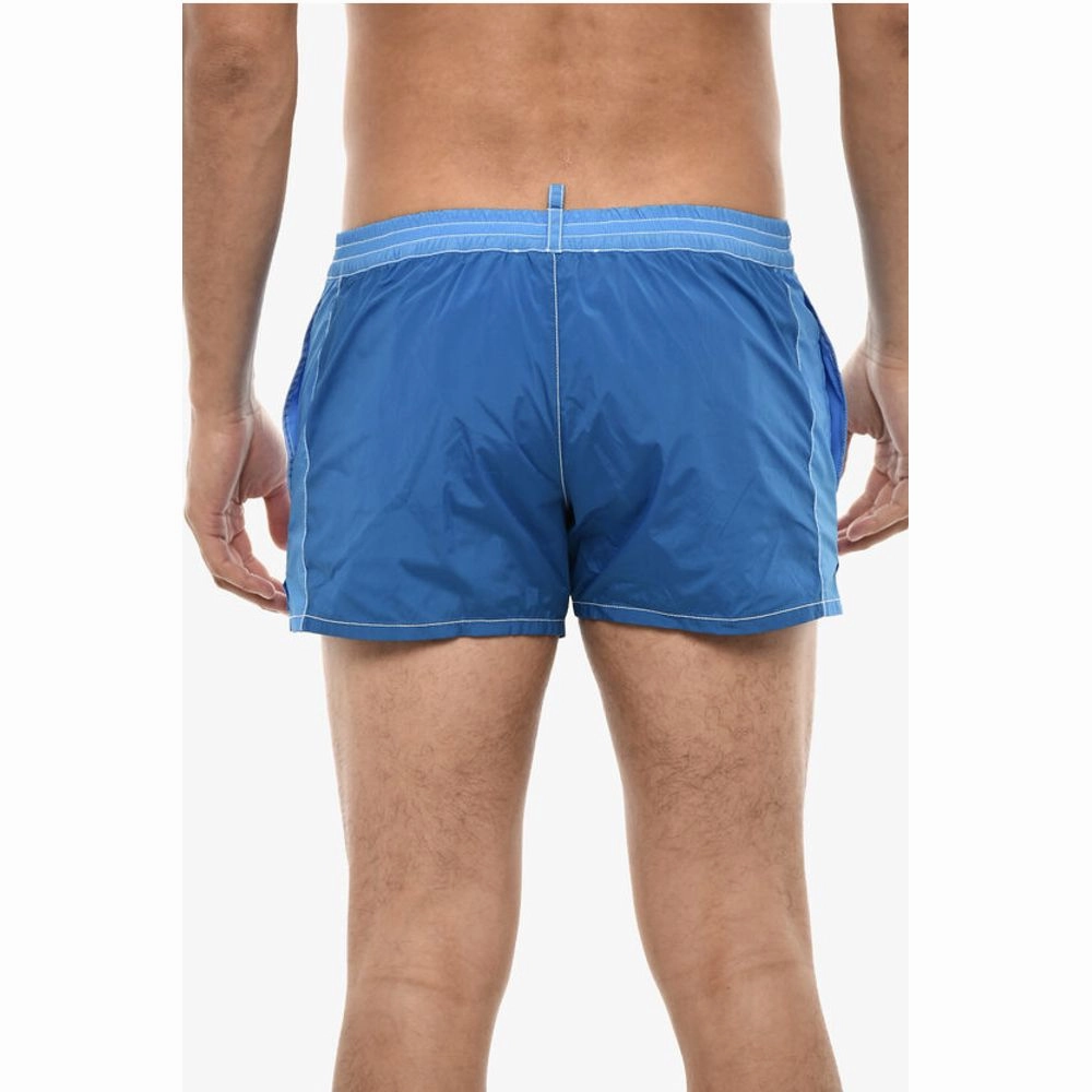 Dsquared Two-Tone Swim Shorts with Side Men's Logo