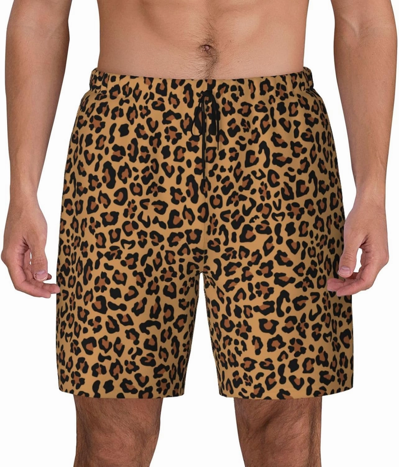 Duck Men's Swim Trunks with Compression Liner 2 in 1 Inseam Quick Dry Beach Shorts 7 inch Swimming Board Shorts