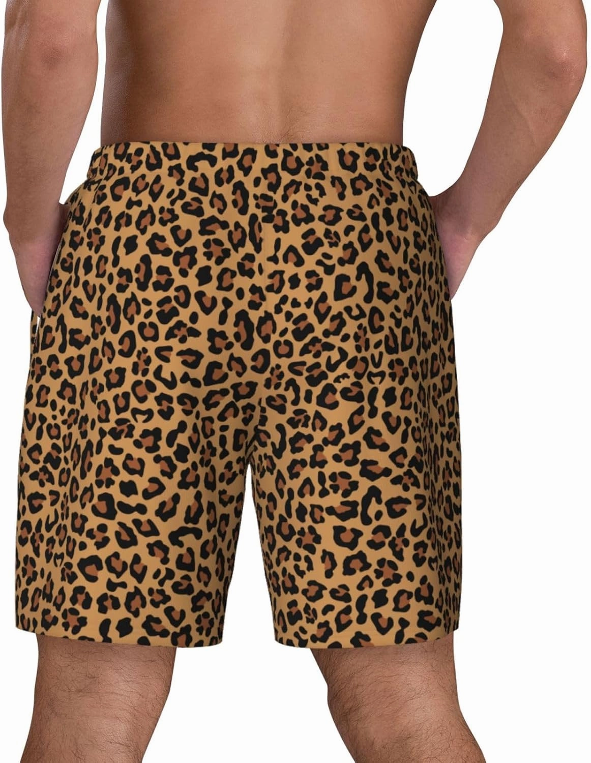 Duck Men's Swim Trunks with Compression Liner 2 in 1 Inseam Quick Dry Beach Shorts 7 inch Swimming Board Shorts