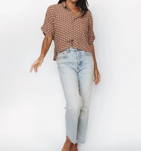 Dylan Cropped Top In Desert Flower
