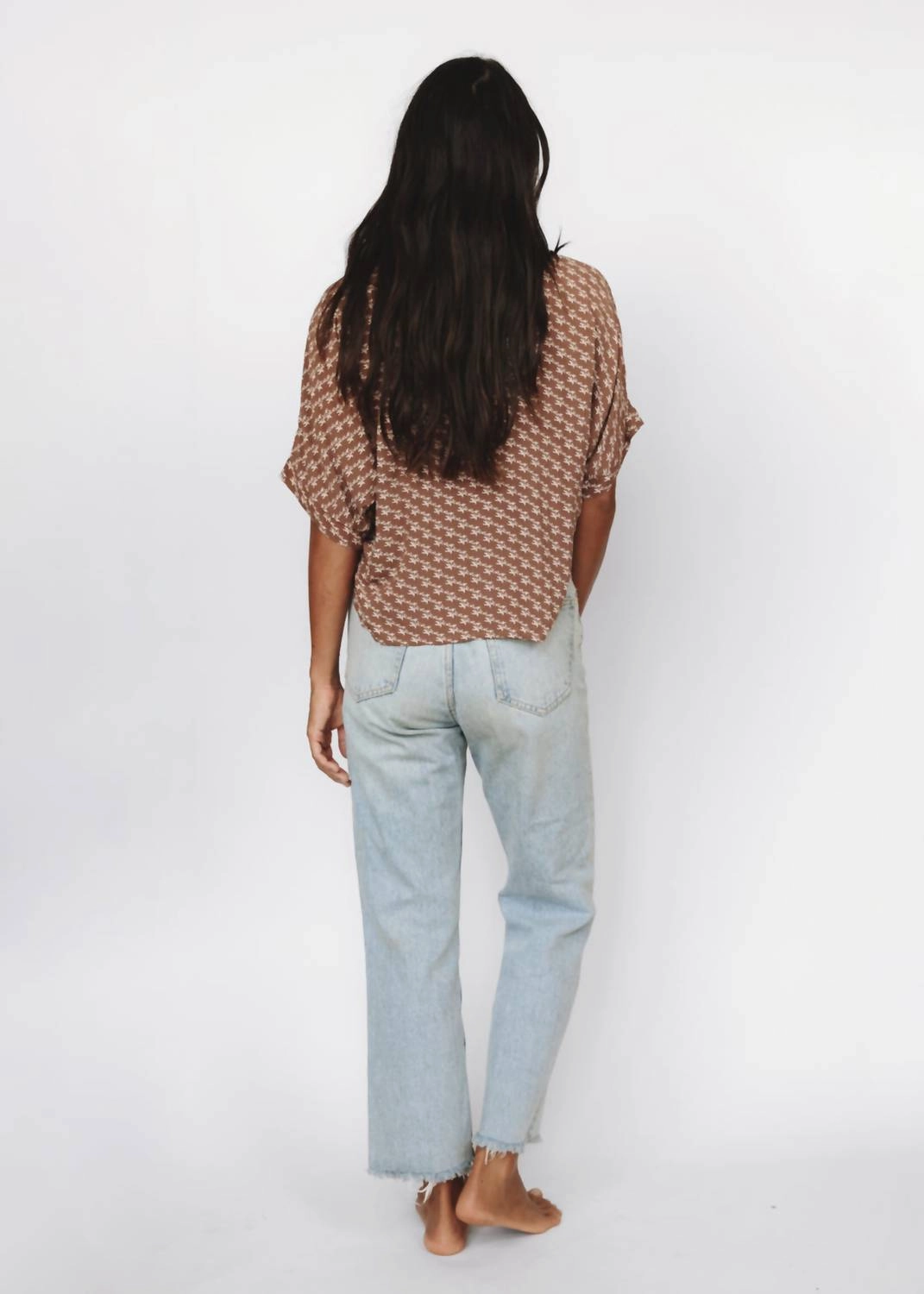 Dylan Cropped Top In Desert Flower