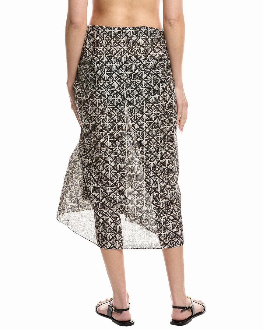 Echo Block Print Pareo Wrap In-A-Bag