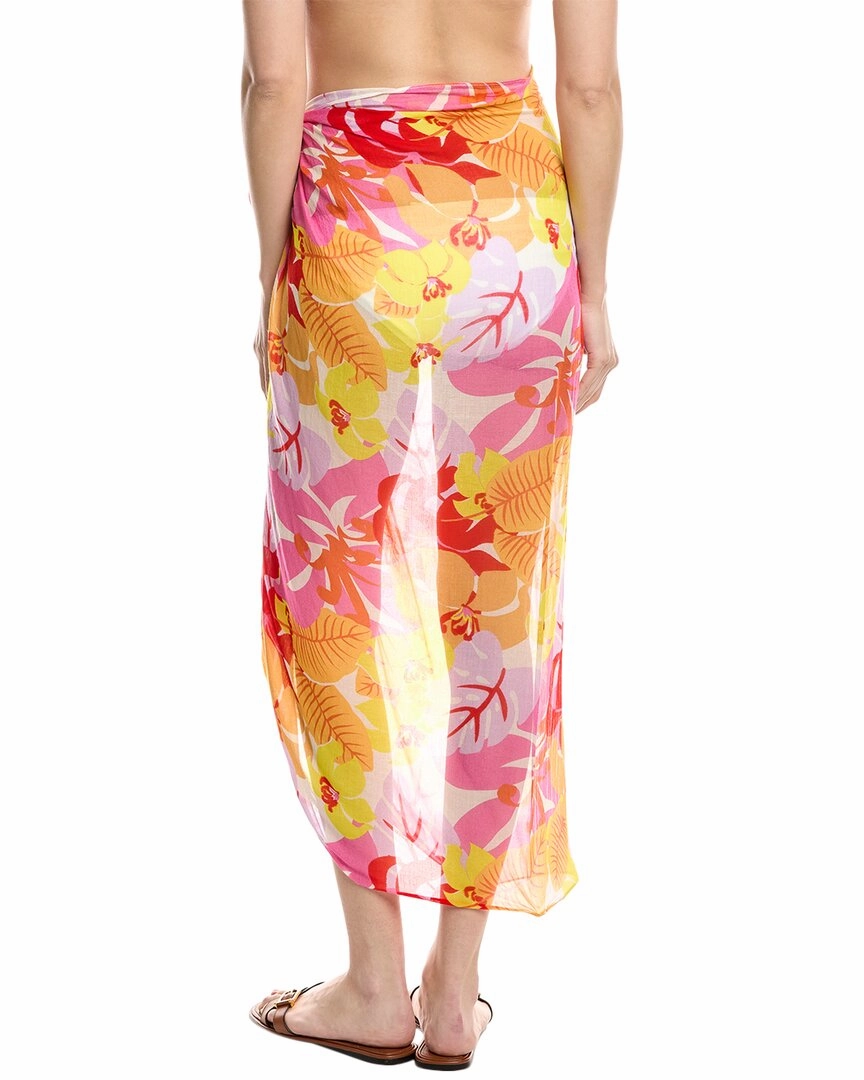 Echo Cut Out Floral Pareo Wrap