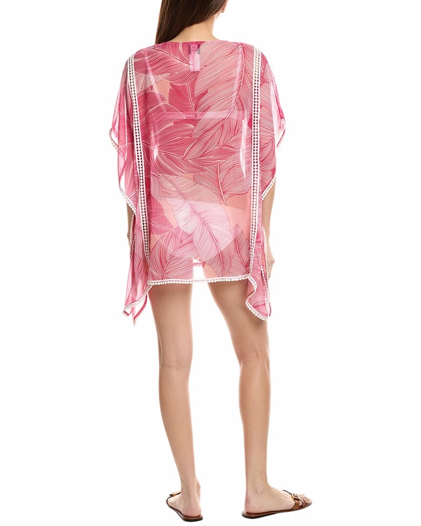 Echo Tropic Palm Chiffon Caftan