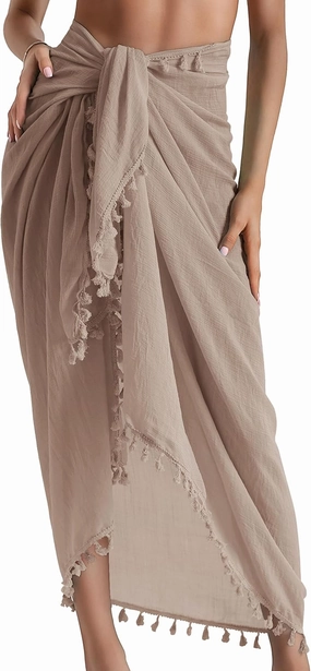 Eicolorte Sarong Cover Up Womens Beach Cover Up Bikini Bathing Suit Swimsuit Swimwear Coverup Sarong Pareo Wraps for Women