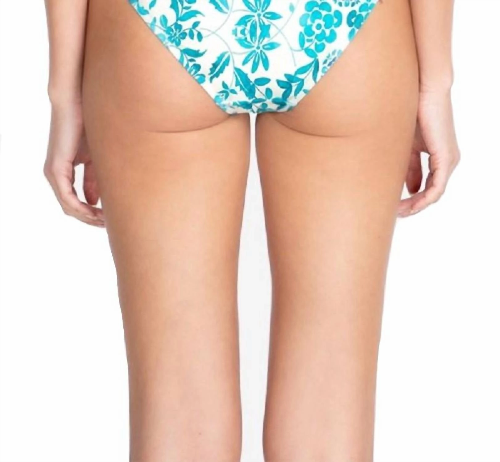 Ellyo Banded High Waisted Bottom In Blue Multi