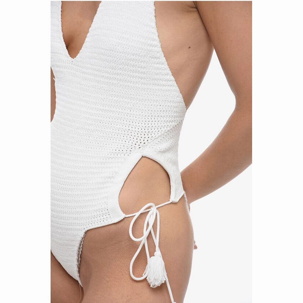 Elou Crochet One Piece Swimsuit with Cut-Out Women's Details