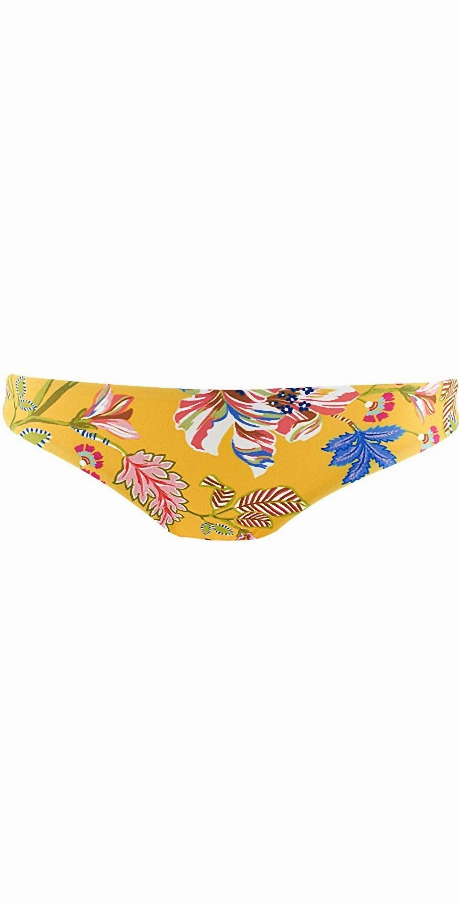 Emma Brazilian Cut Hipster Bikini Bottom Swimsuit In Sunshine Gold