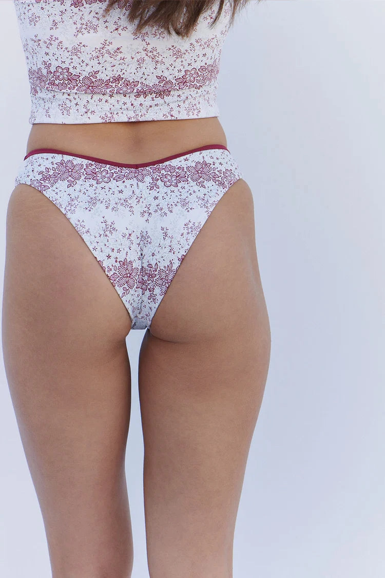 Enzo Floral Cheeky Bikini Bottom