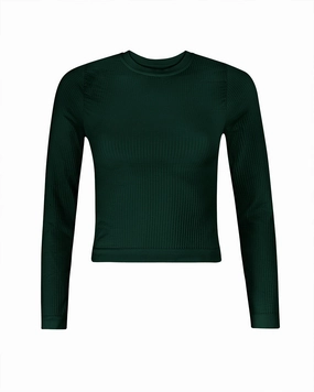 EQUILIBRIUM Wide Ribbed Top | Dark Green