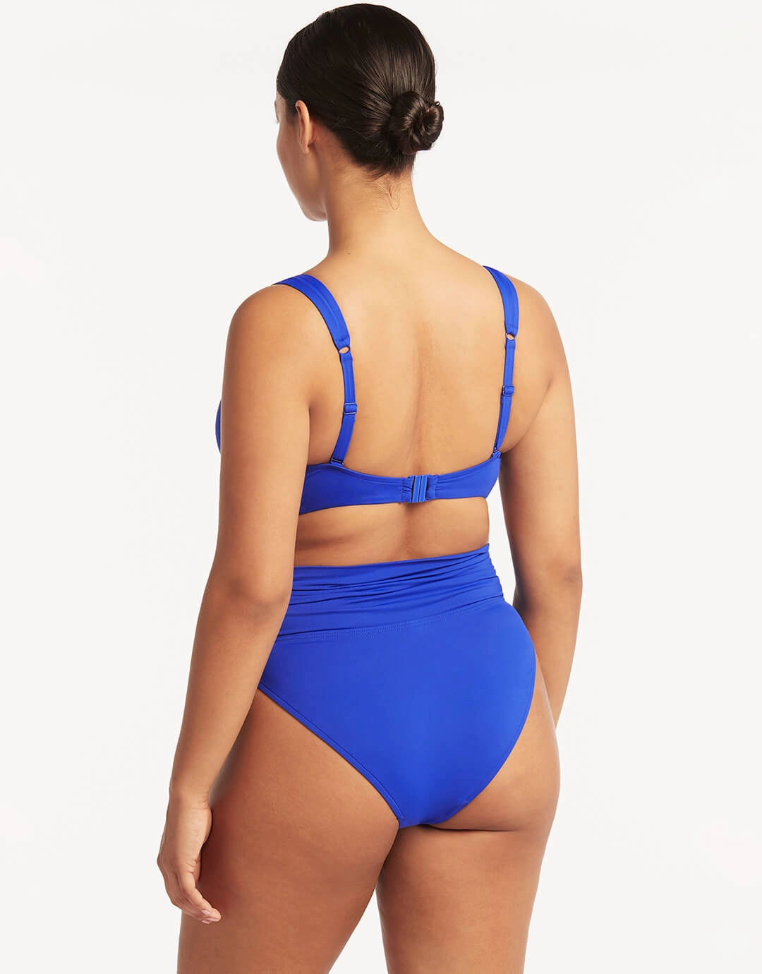 Essentials Wrap High Waist Bikini Pant - Cobalt