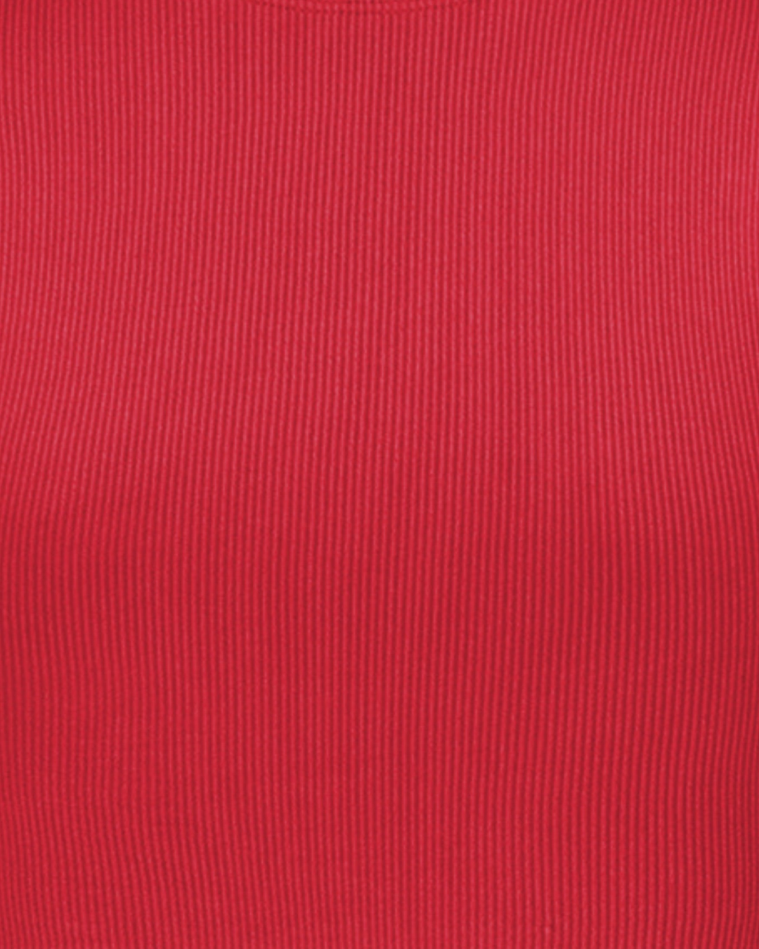 EVOKE Ribbed Long-Sleeve Crop Top | Cerise