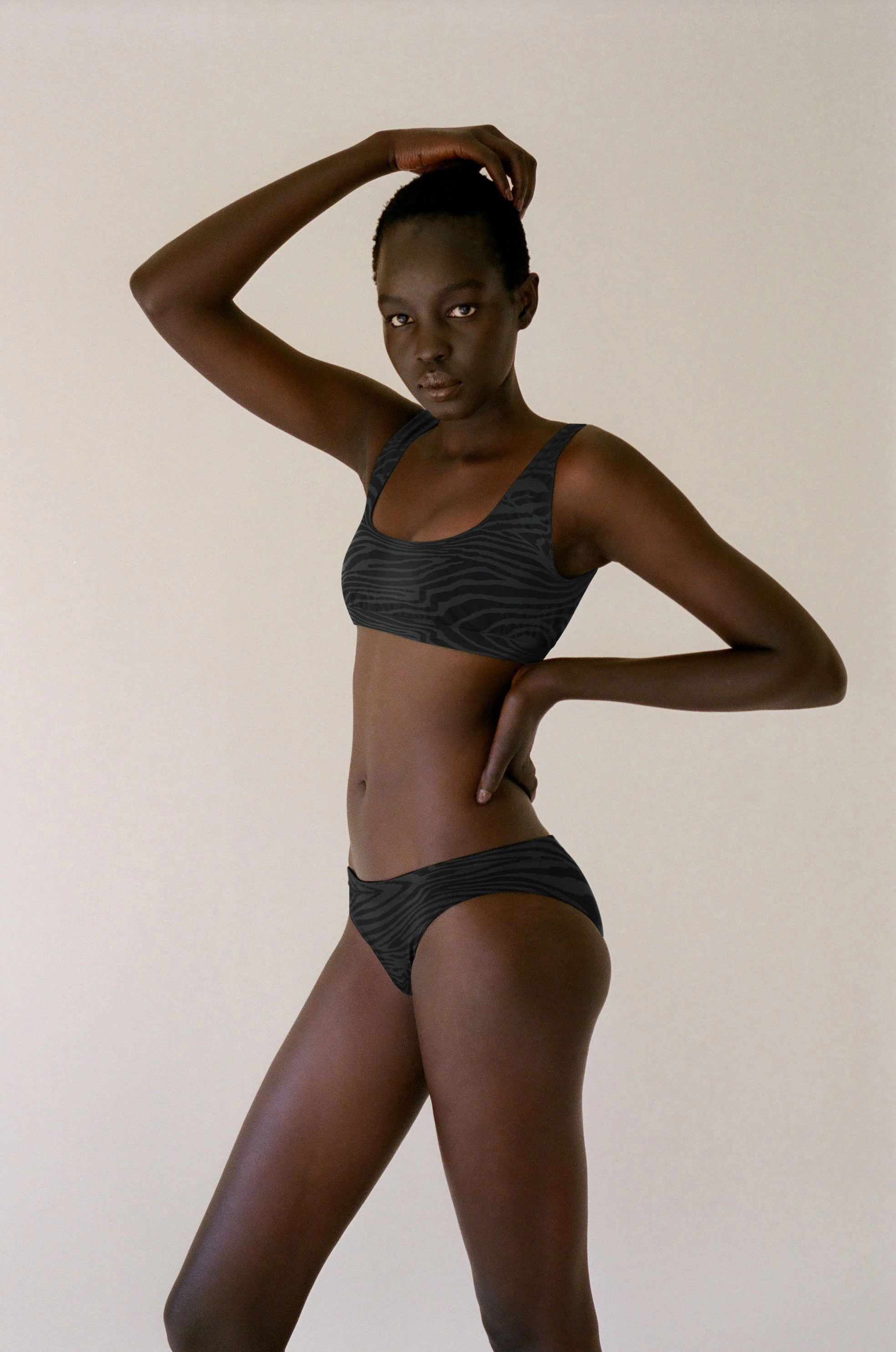 EVOLVE Bikini Bottoms | Zebra Jacquard
