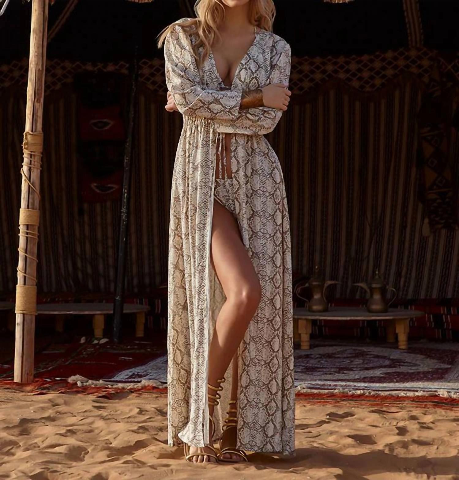 Farrah Snake Kaftan