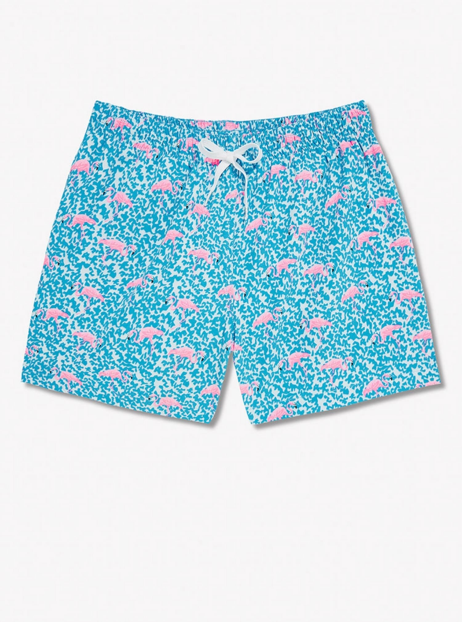 Flamingos Classic Swim Trunks In Blue