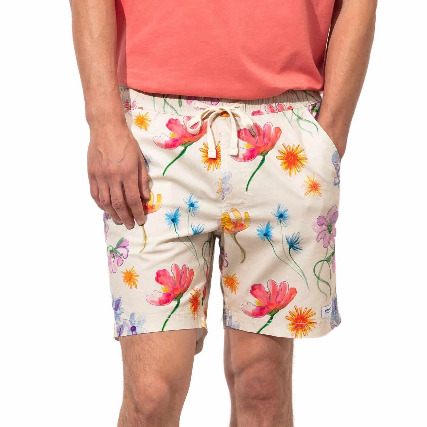 Fluer Elastic Boardshort In Bone