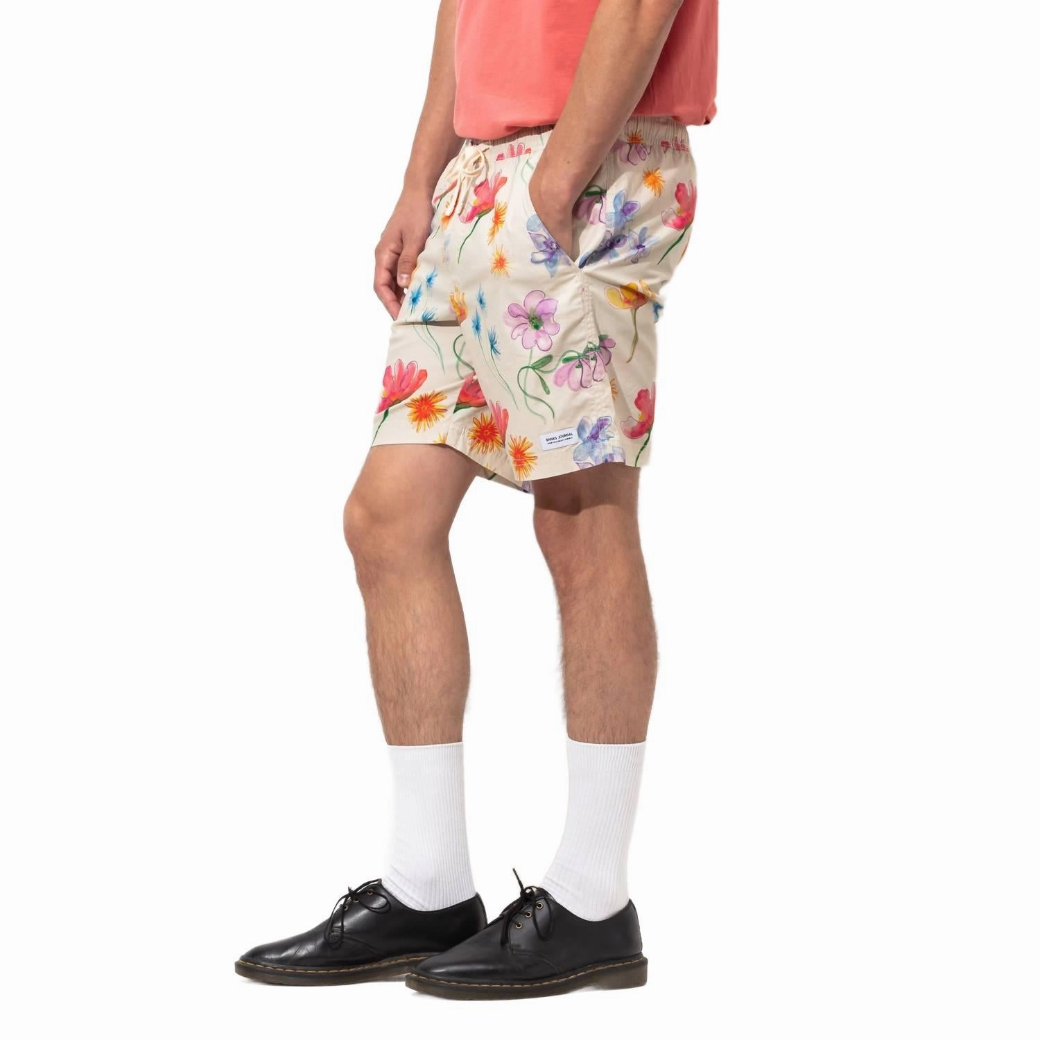 Fluer Elastic Boardshort In Bone