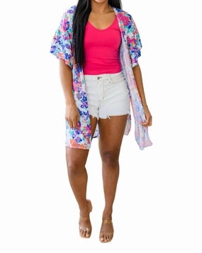 Forgotten Dreams Kimono In Floral