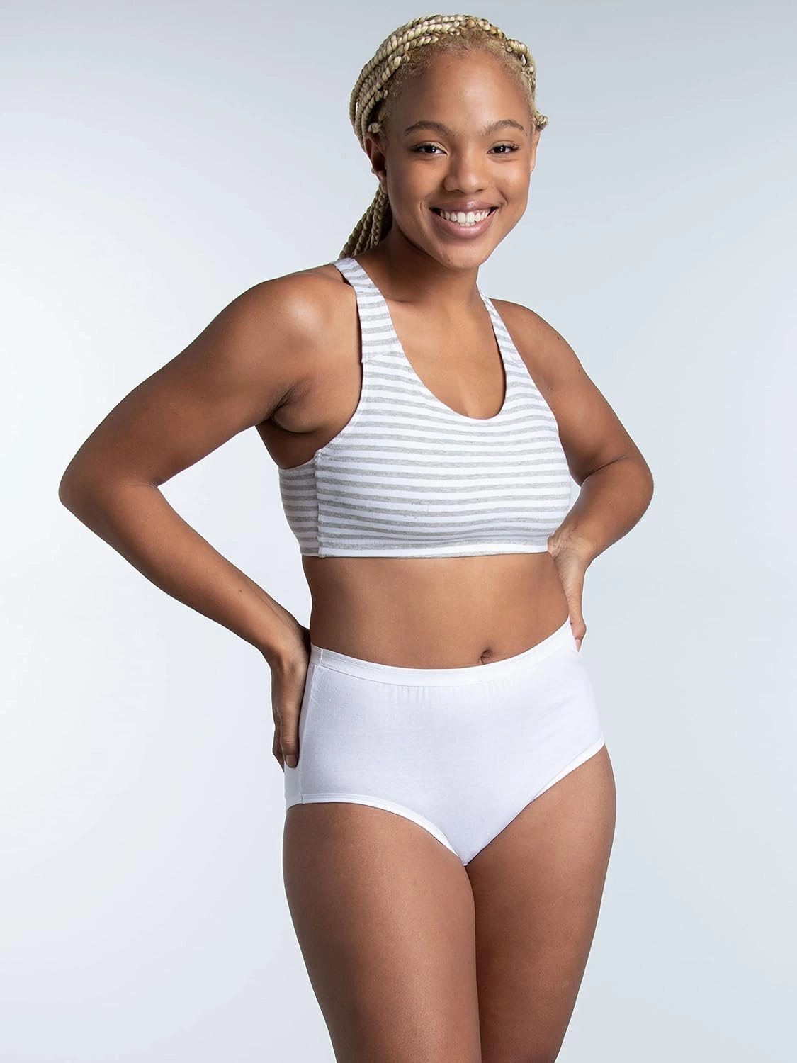 Fruit of the Loom Women's Eversoft Cotton Underwear Multipacks, Tag Free & Breathable, Available in Plus Size