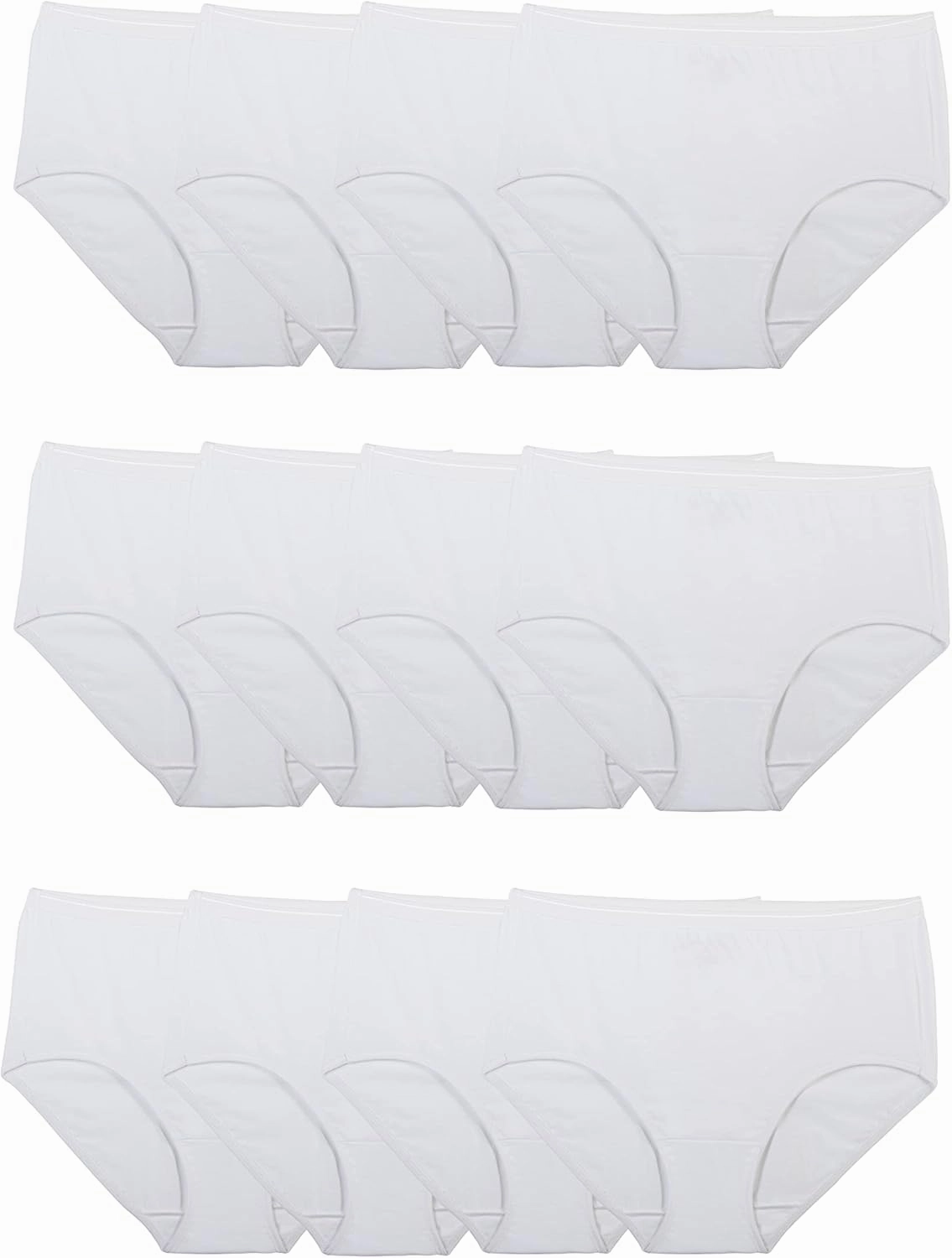 Fruit of the Loom Women's Eversoft Cotton Underwear Multipacks, Tag Free & Breathable, Available in Plus Size