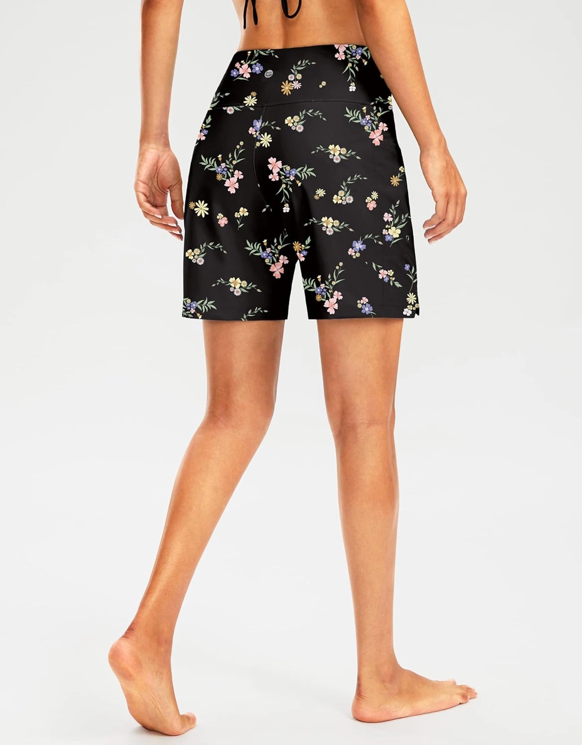 G Gradual Women's 7" Long Swim Board Shorts High Waisted Quick Dry Beach Swimming Shorts for Women with Liner Pockets