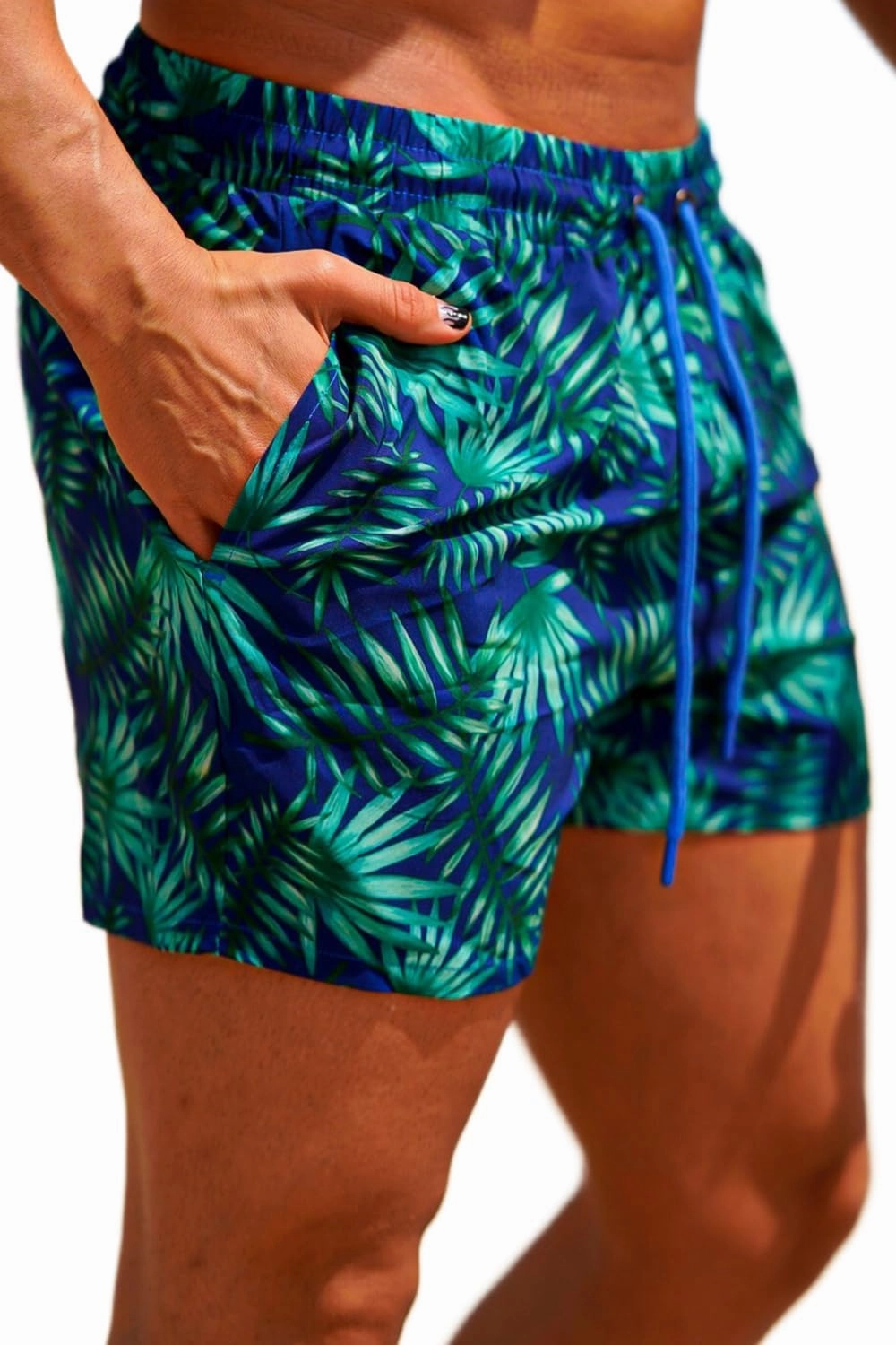 GINGTTO Men's Beach Shorts Bathing Suits with Mesh Lining