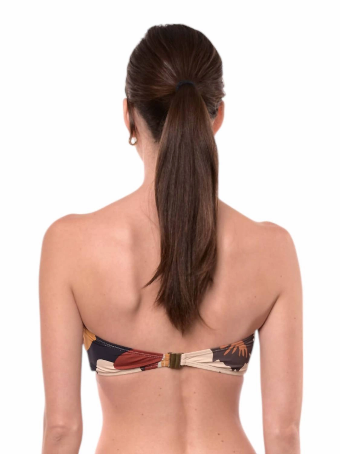 Giovanna Bandeau Bikini Top In Floral Print