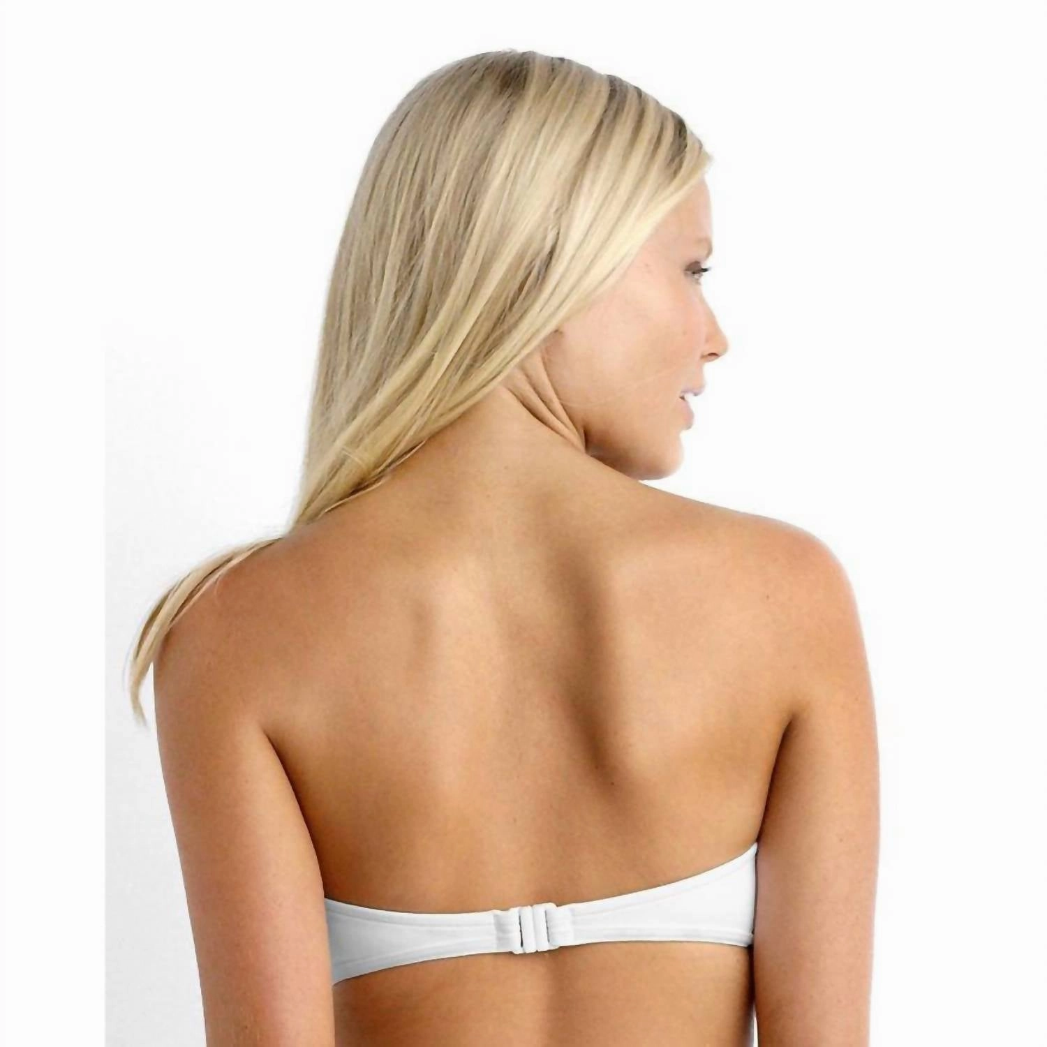 Goddess Kiara Bustier Top In White
