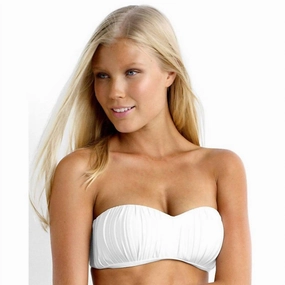 Goddess Kiara Bustier Top In White