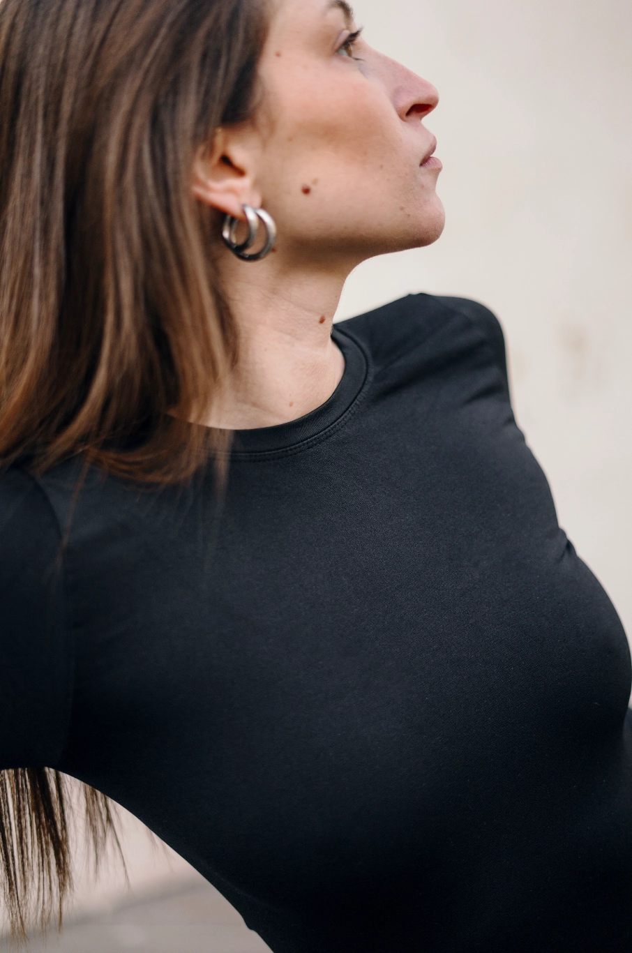 GRACIOUS Long Sleeved Top | Black