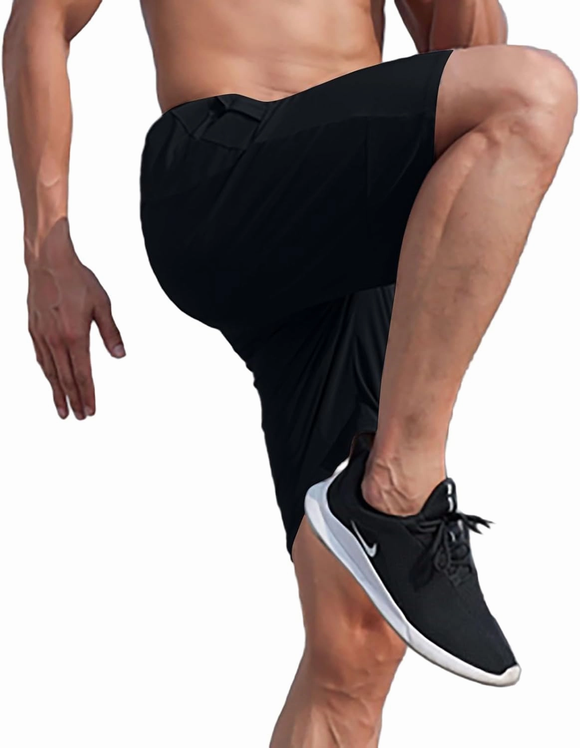 Gym Shorts Men Loose-Fit Quick Dry Lightweight Running Workout Athletic Casual Shorts with Pockets