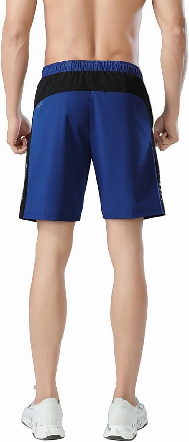 Gym Shorts Men Loose-Fit Quick Dry Lightweight Running Workout Athletic Casual Shorts with Pockets