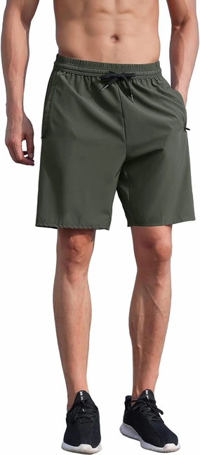 Gym Shorts Men Loose-Fit Quick Dry Lightweight Running Workout Athletic Casual Shorts with Pockets