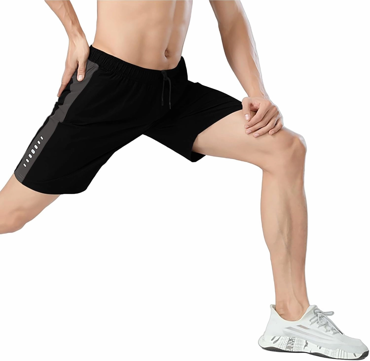 Gym Shorts Men Loose-Fit Quick Dry Lightweight Running Workout Athletic Casual Shorts with Pockets