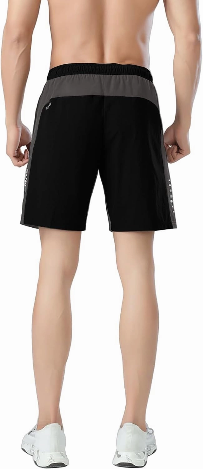 Gym Shorts Men Loose-Fit Quick Dry Lightweight Running Workout Athletic Casual Shorts with Pockets