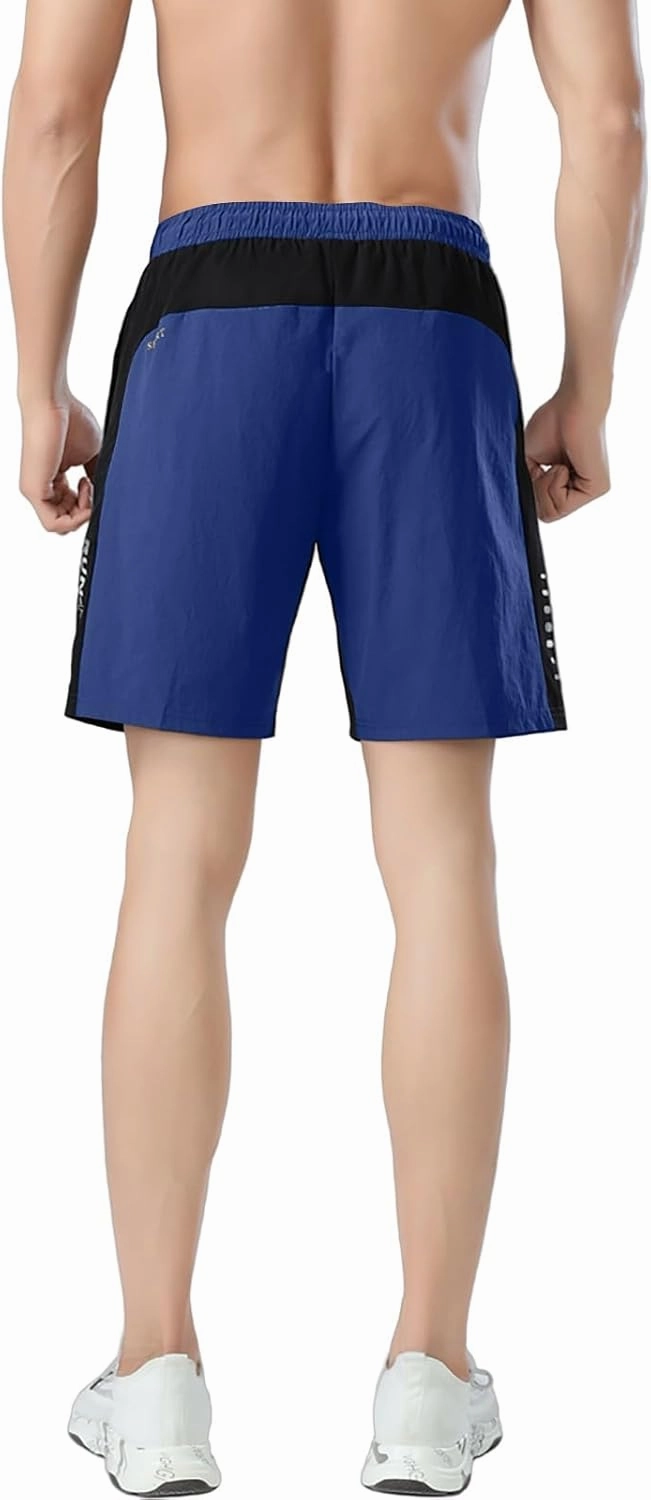 Gym Shorts Men Loose-Fit Quick Dry Lightweight Running Workout Athletic Casual Shorts with Pockets