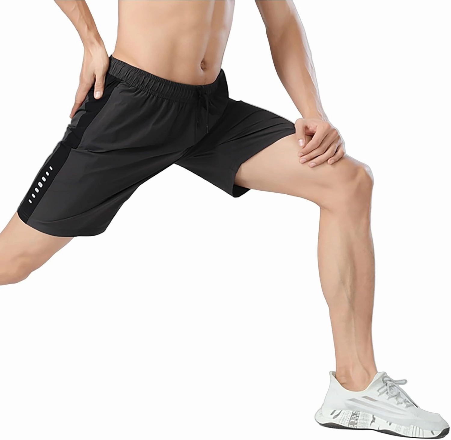 Gym Shorts Men Loose-Fit Quick Dry Lightweight Running Workout Athletic Casual Shorts with Pockets