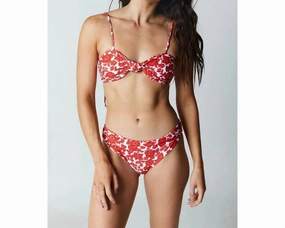 Hana Top In Crimson Batik