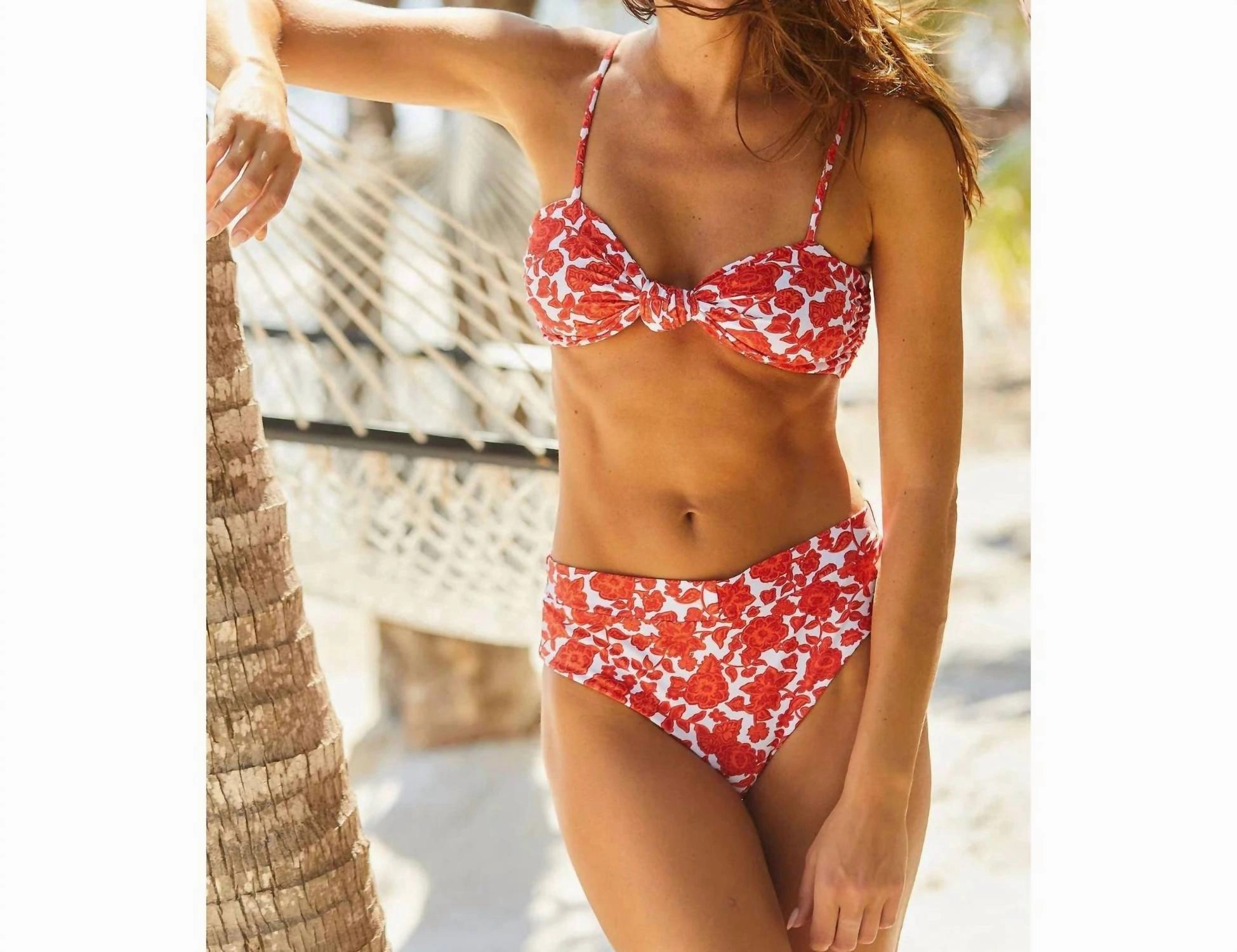 Hana Top In Crimson Batik