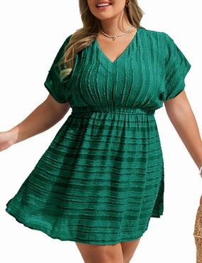 Hanna Nikole Plus Size Swimsuit Cover Ups for Women Side Slit Womens Bathing Suit Cover Ups Elastic Waist Beach Wear