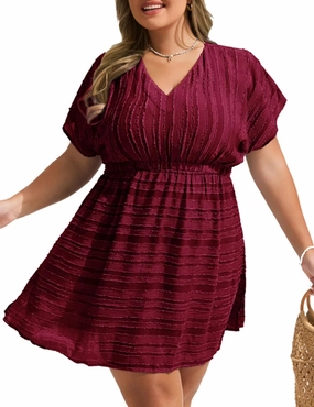 Hanna Nikole Plus Size Swimsuit Cover Ups for Women Side Slit Womens Bathing Suit Cover Ups Elastic Waist Beach Wear