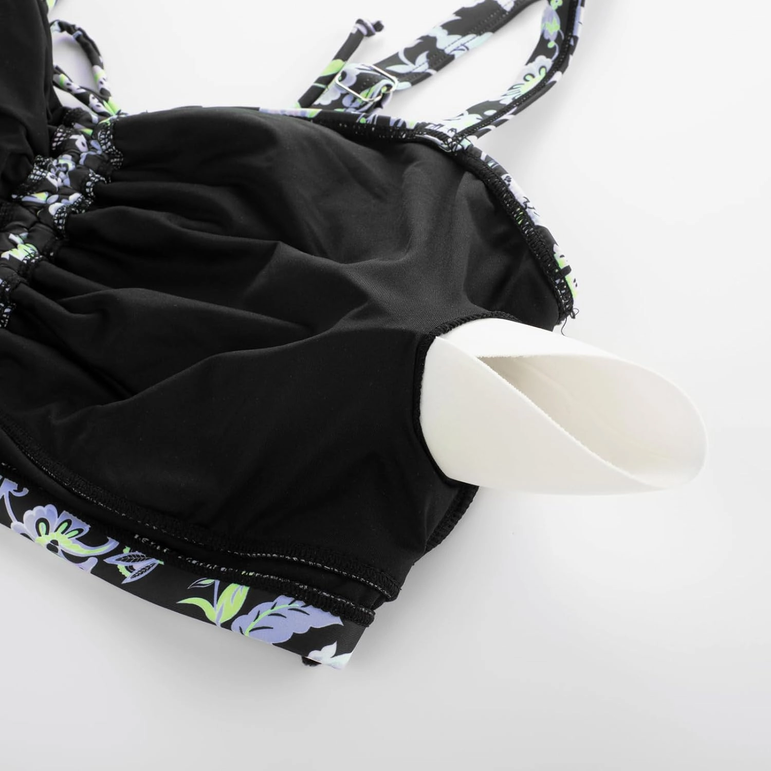 Hanna Nikole Womens High Waisted Bikini Sets Tummy Control Swimsuits Drawstring Swim Skirt Swim Suits for Women 2025