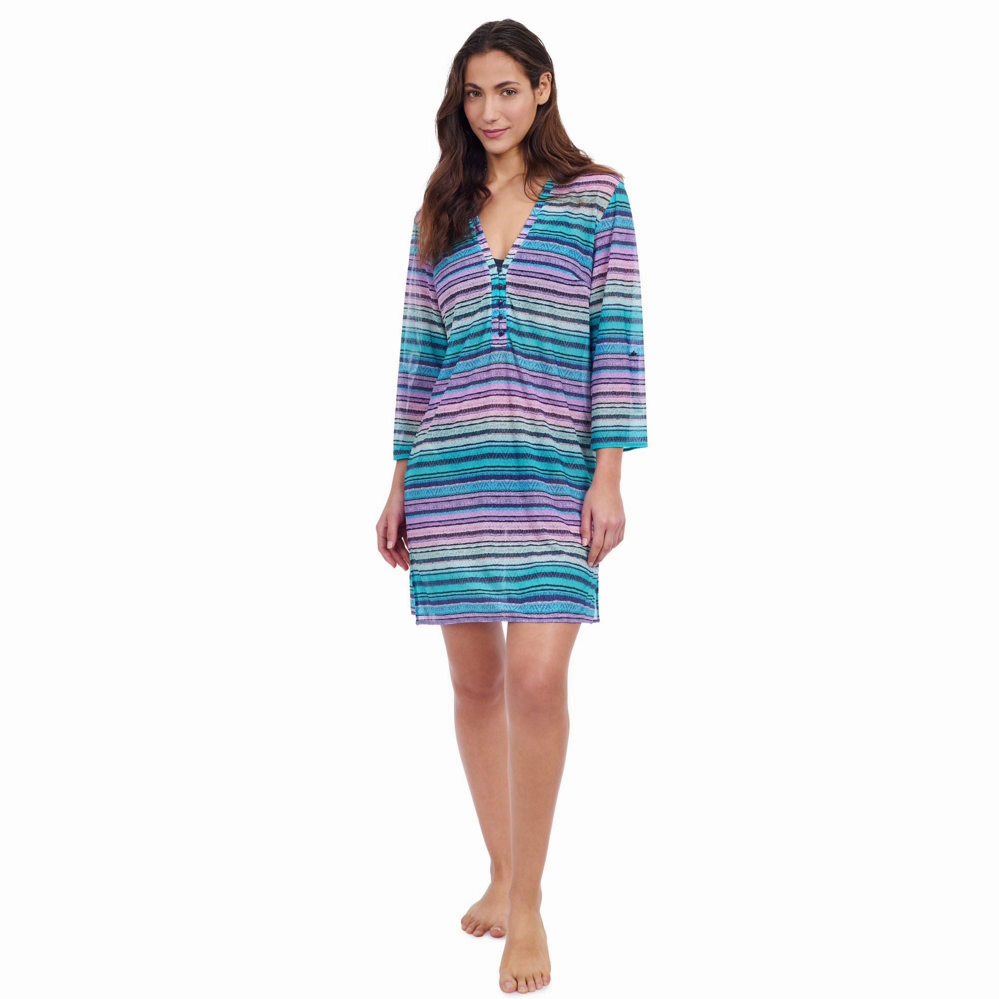 Harmony V Neck Mesh Dress