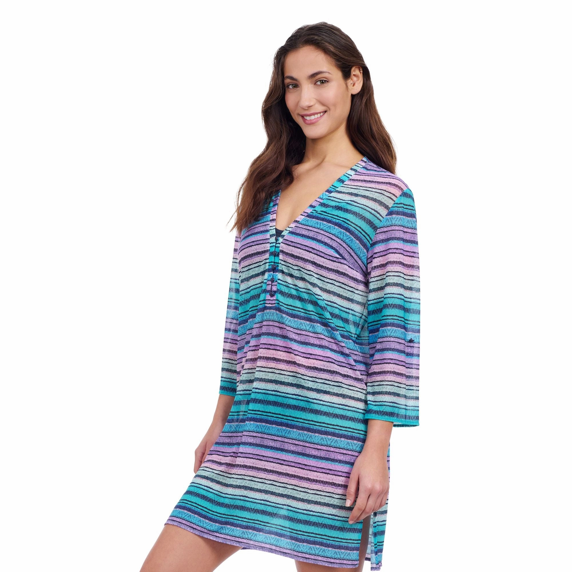 Harmony V Neck Mesh Dress