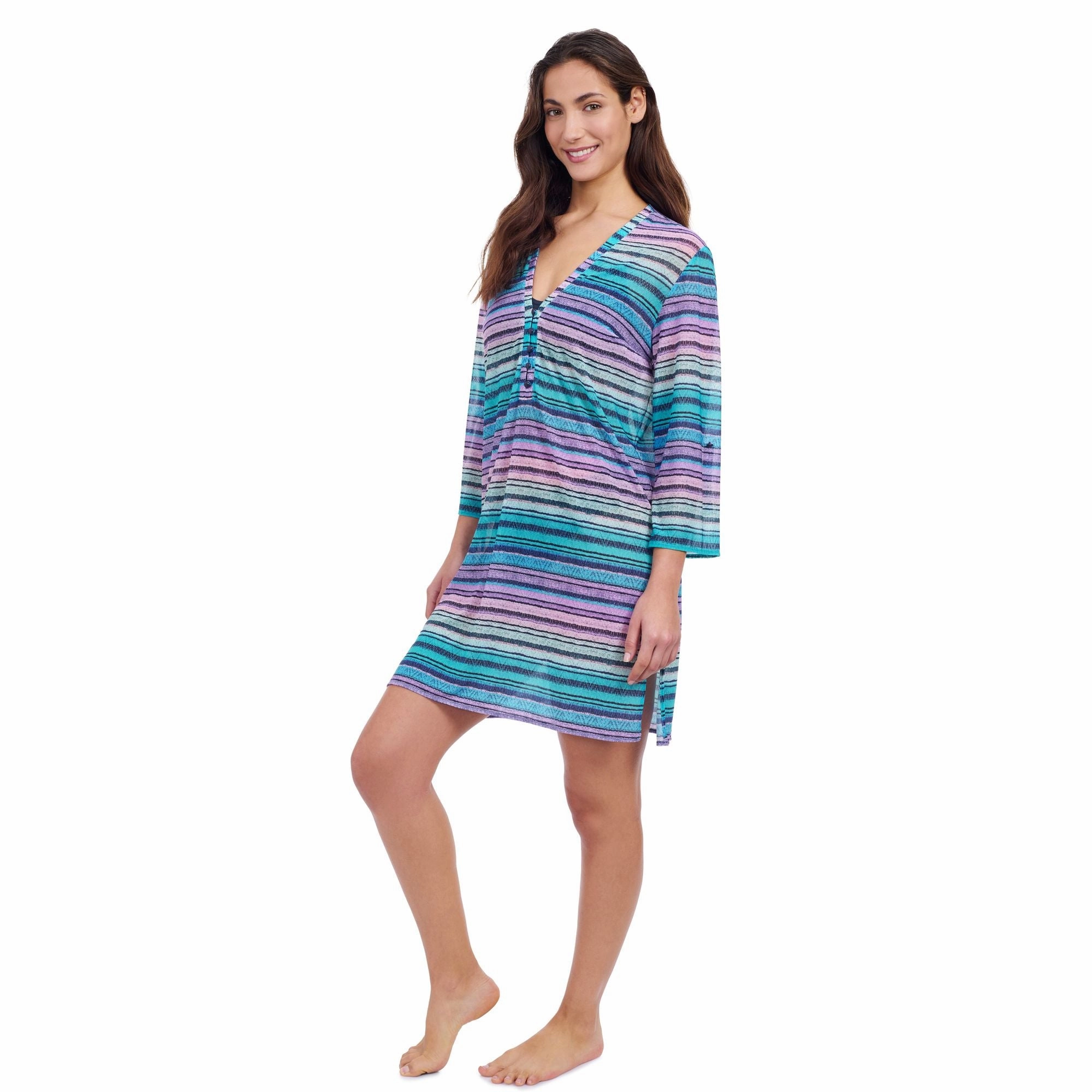 Harmony V Neck Mesh Dress