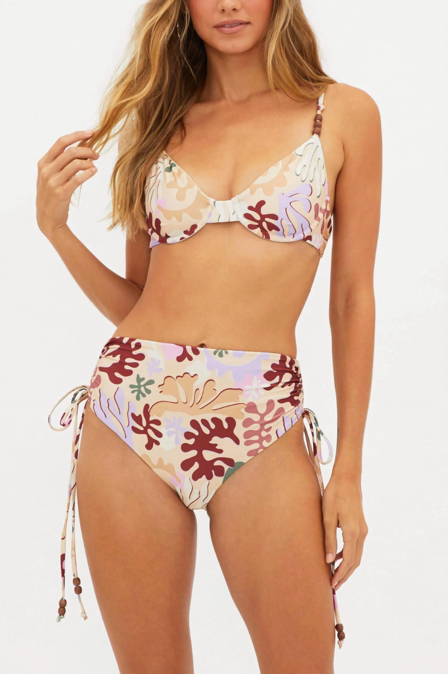 Heather Bikini Bottom In Desert Succulent