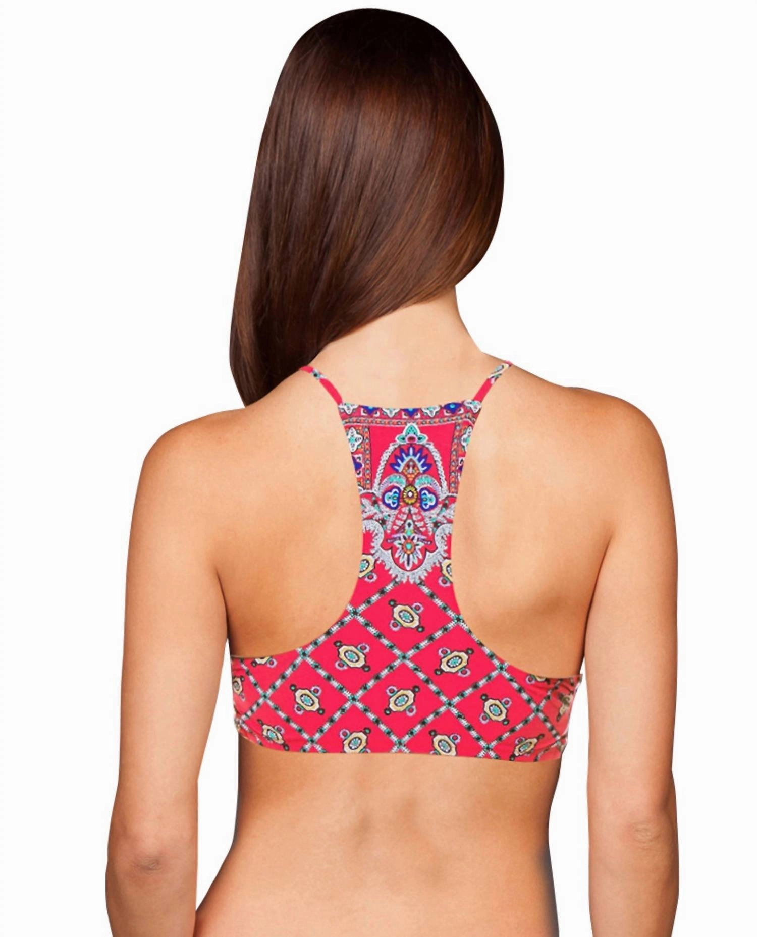 High Neck Bikini Top In Pretty Tough