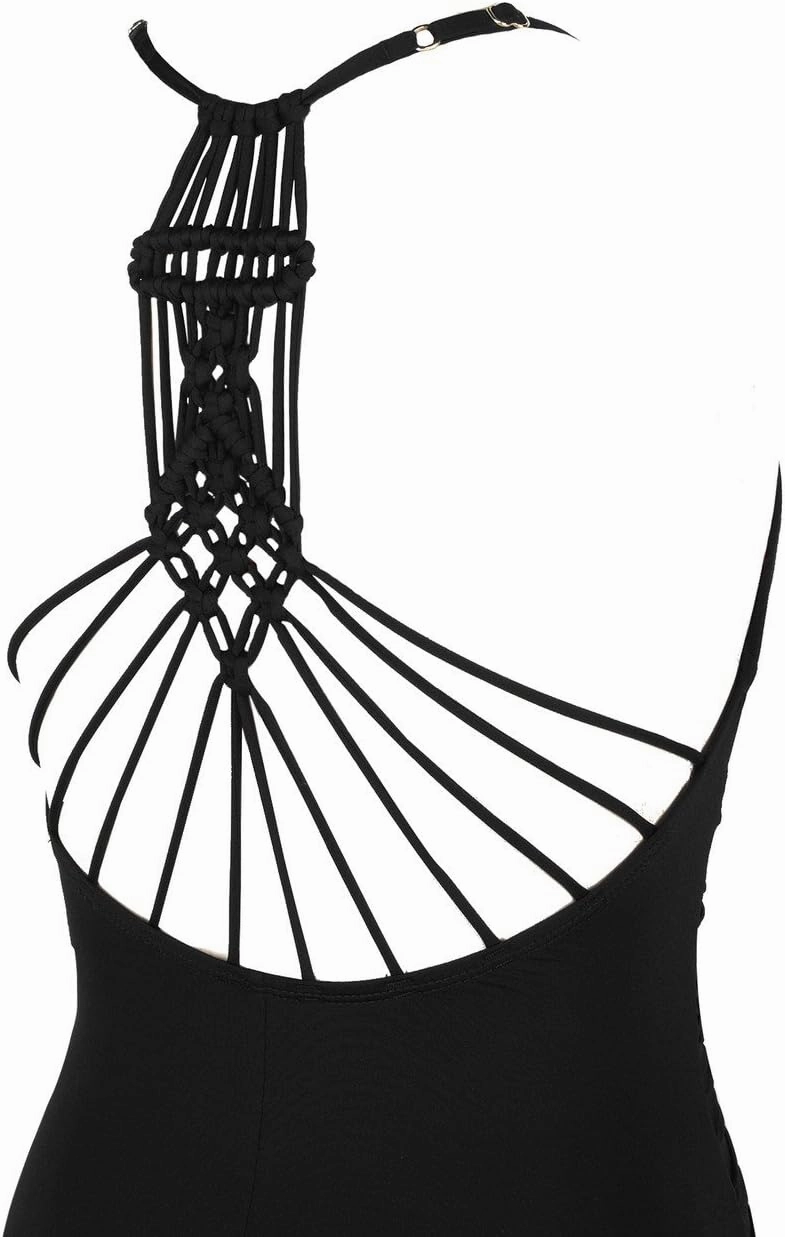 Hilor Women's Tummy Control One Piece Swimsuits Halter V Neck Push Up Slimming Bathing Suits Ruched Swimwear