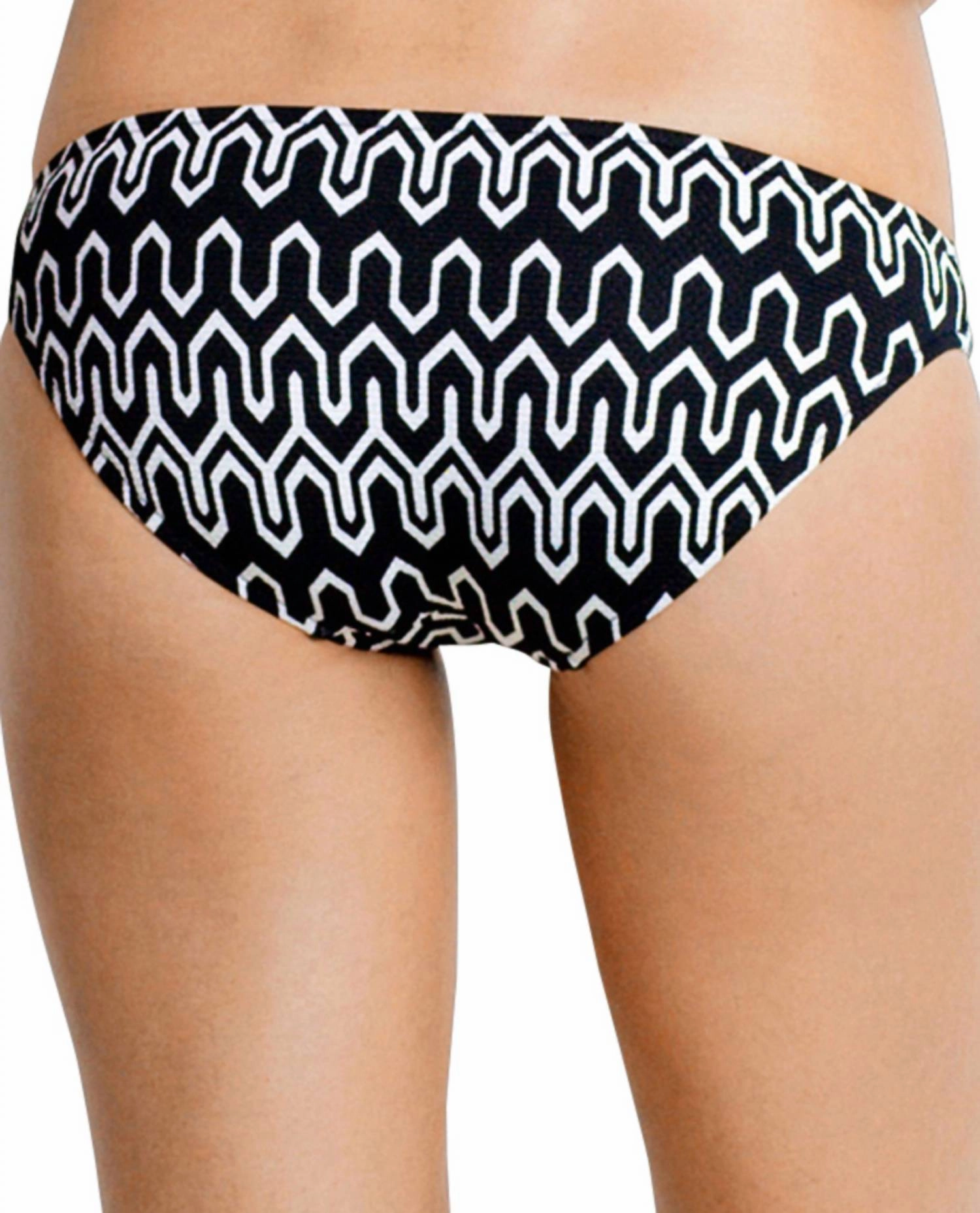 Hipster Bikini Bottom In Sea Black White