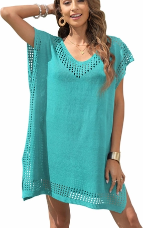 Hollow Out Swimsuit Coverup for Women, Womens Bathing Suit Beach Cover Up Swimwear Dress